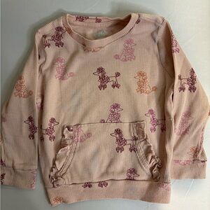 Pink and Purple Pajama Set with poodle Design